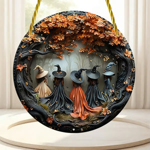 Halloween Gifts For Witch Fans Stained Glass 01acxx230824 - Ornament - GoDuckee