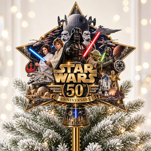 50th Anniversary Acrylic Christmas Tree Topper - Personalized Gifts For Movie Lovers 01ohdt190926
