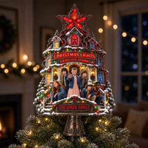 Lights Lead Us Home Christmas Tree Topper - Personalized Gifts For Family 02hadh170926
