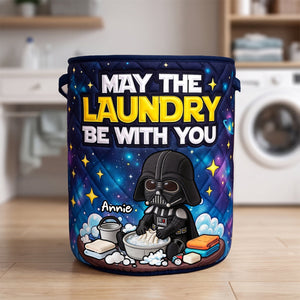 Legend Warrior Doing Laundry Quilted Laundry Basket - Personalized Gifts 05todh290626-Homacus