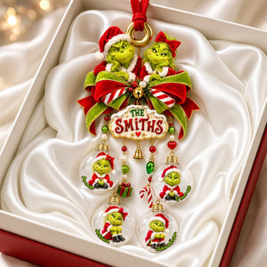 Furry Naughty Family Ornament - Personalized Christmas Gifts For Family 06padh051026-Homacus