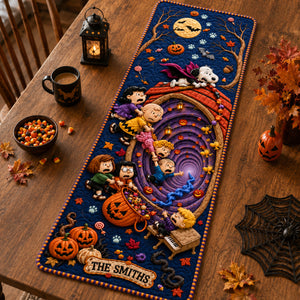 Spooky Friends Quilted Table Runner - Personalized Gifts For Halloween 06hadh120826