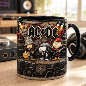 Rock & Roll Beagle Accent Mug - Personalized Gifts For Music Lovers 02nadt290726