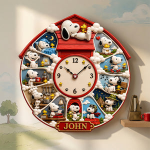 Classic Comic Acrylic Wall Hanging Clock - Personalized Gifts 03hadt170726