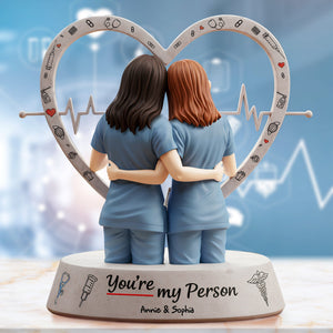 Nurse Besties Acrylic Plaque 03qhlu200525 - Personalized Gifts For Best Friends - Shaped Plaques - GoDuckee