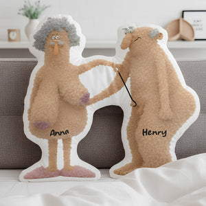 Naughty Old Couple Pillow Personalized Gifts For Couple 03OHDT131125