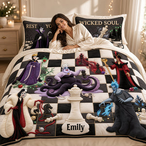 Mystical Villains Chess Quilt Bed Set - Personalized Gifts 05hadt061026