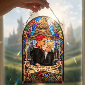 Fantasy Wizard Couple Suncatcher Ornament - Personalized Gifts For Couple 04hudt300526