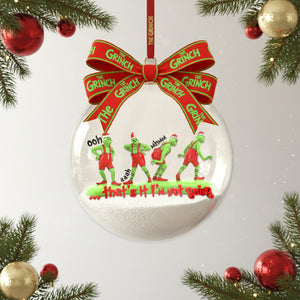 Funny Grumpy Anti-Social Christmas Ornament, Personalized Gifts 04QHMG300925