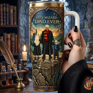 Magical Dad & Kids Adventure Tumbler - Personalized Father's Day Gifts 04NATA160426