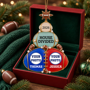 House Divided Couple Acrylic Ornament - Personalized Gifts For Couples 07HULU061026