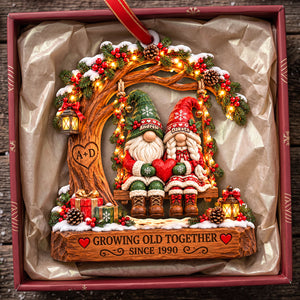 Forever Together Old Couple Ornament - Personalized Christmas Gifts For Couple 06tyta061026