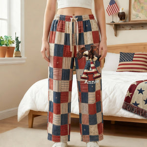 250th America Anniversary Alphabet Pajama Set - Personalized Gifts For Patriots 06palu280126 - Pajama Set - GoDuckee