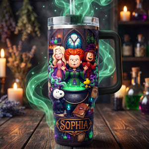 Personalized Spooky Magic 40oz Tumbler – Halloween Gift For Witch Lovers 02tyqn310726