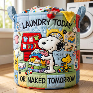 Fun Quilted Laundry Basket Personalized Gifts 03TYDT070726