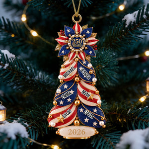 Proud Family Christmas Tree - Personalized Gifts For Patriot 03padt150926