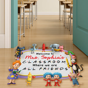 Welcome Classroom Doormat - Personalized Gifts For Teacher 02naqn250725-Homacus