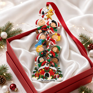 Christmas Tree Climbing Squad Acrylic Ornament - Personalized Christmas Gifts 02nalu140926