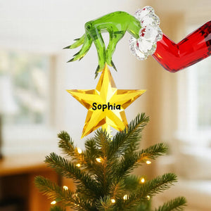 Funny Holiday Acrylic Christmas Tree Topper - Personalized Gifts For Family 08pgqn151125