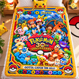 30th Anniversary Whimsical Creature Catcher Blanket - Personalized Gifts For Christmas Blanket 02OHTN011026
