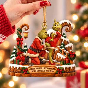 Furry Naughty Couples Acrylic Ornament - Personalized Christmas Gifts For Couples 05ohqn150926