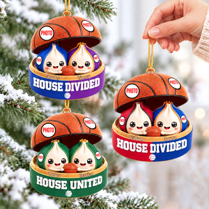 House United Dumpling Couple Ornament - Personalized Gifts For Sport Lover Couple Christmas Ornament 04HUQN131026