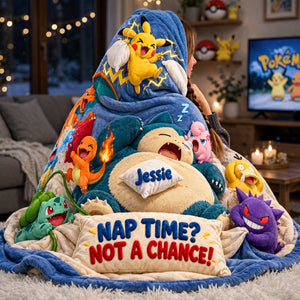 Nap Time Funny Adventure Hood Blanket - Personalized Gifts For Fans Wearable Blanket Hoodie 04HATA261026