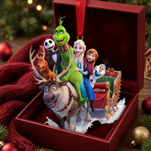 Dashing Through The Snow Acrylic Ornament - Personalized Gifts 04qhlu091026