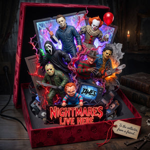 Villain Acrylic Light Box - Personalized Gifts For Horror Lovers 03tylu230726