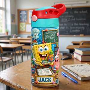 Cute Miniature Classroom Back To School 12oz Colorful Kid Tumbler - Personalized Gifts For Kids 04hatn310726