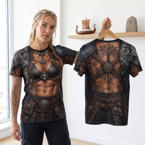 Viking Female Warrior Shirt - Personalized Gifts 02PATN180726