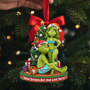 Baseball Couple Ornament - Personalized Gifts For Christmas 02HULU081025