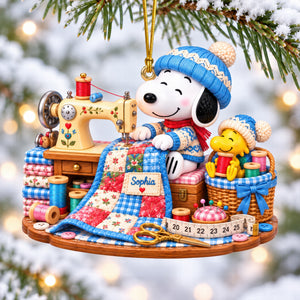 Stitched With Love Christmas Ornament - Personalized Gift For Sewing Lovers 03TTQN290926