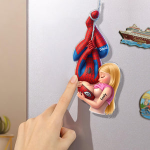 Trouble Together Couple Acrylic Fridge Magnet - Personalized Gift For Couples 03HUQN290626