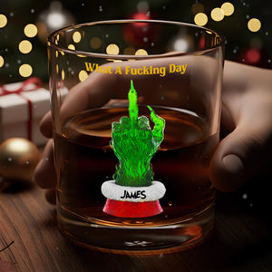 Funny Round Glass Personalized Christmas Gifts 03NADT031125