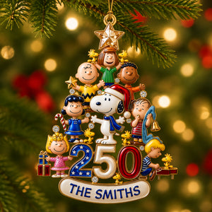 Nostalgic Cartoon Acrylic Ornament - Personalized Gift For Family 03PGQN220826