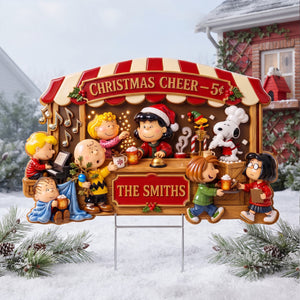 Christmas Cheer Plastic Yard Sign - Personalized Gifts For Cartoon Lovers 05halu040826