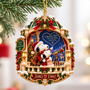 Christmas Night Acrylic Ornament - Personalized Gifts For Couple 07HAQN160926