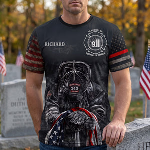 Honor Fallen Firefighter Heroes 3D Shirt - Personalized Memorial Keepsake For Fire Dept 04QHQN040826