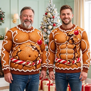 Gingerbread Ugly Sweater - Personalized Gifts For Christmas 04hadt161026