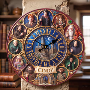 Fantasy Wizard Acrylic Hanging Wall Clock - Personalized Gifts For Fantasy Lovers 03hutn080726