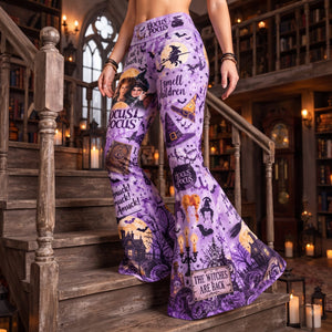 Badass Witch Flare Leggings, Personalized Gifts For Witch Lovers 02qhlu300726