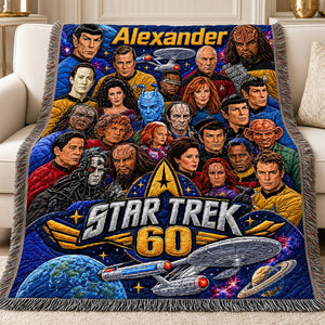 60th Anniversary Blanket - Personalized Gifts For Christmas Woven Blanket 04HUDT021026