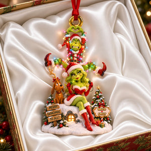 Funny Couple Light Up The Love Ornament - Personalized Christmas Gifts 07padh160926