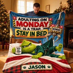 Stay In Bed Blanket - Personalized Gifts 02hatn171026