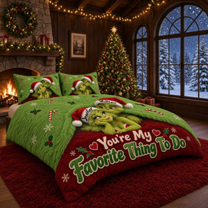 You Are My Favorite Thing To Do Quilt Bed Set - Personalized Gifts For Couple 07nalu170926