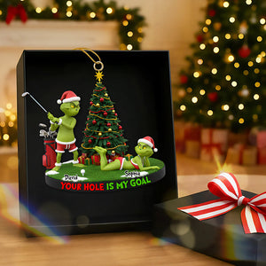 Funny Christmas Ornament For Couple - Personalized Gifts 01HYDT211125