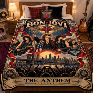 Bon Jovi Band Tarot Blanket - Personalized Gifts For Music Lovers 06hutn291026