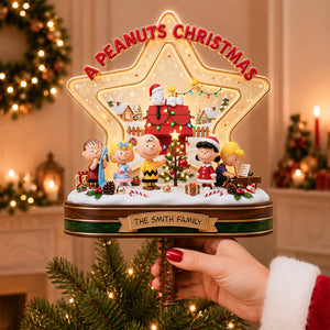 Warm Christmas Tree Topper - Personalized Christmas Gifts For Family 06todh150826