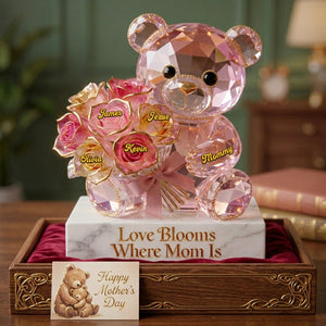 Mom Bear Acrylic Plaque - Personalized Gifts For Mother 04pgta300326-Homacus